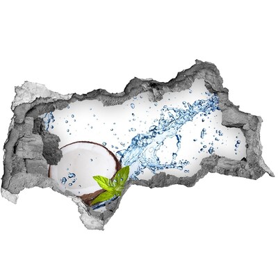 Autocolant gaură 3D Și apă de nucă de cocos