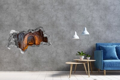 Autocolant un zid spart cu priveliște Tunel în munți