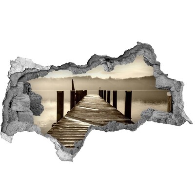 Fototapet 3D gaură în perete Dig peste ape calme