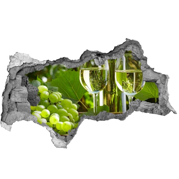 Autocolant 3D gaura cu priveliște Vin în vie