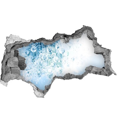 Autocolant autoadeziv gaură Păpădii în albastru