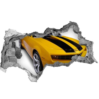 Autocolant gaură 3D Mașină sport