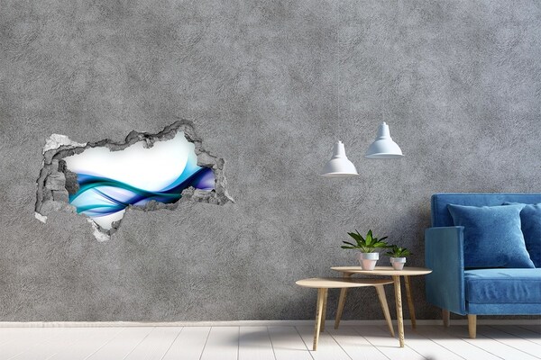 Autocolant autoadeziv gaură Un val într-o gaură de beton