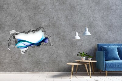 Autocolant autoadeziv gaură Un val într-o gaură de beton