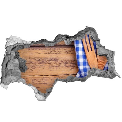 Autocolant 3D gaura cu priveliște Colț culinar