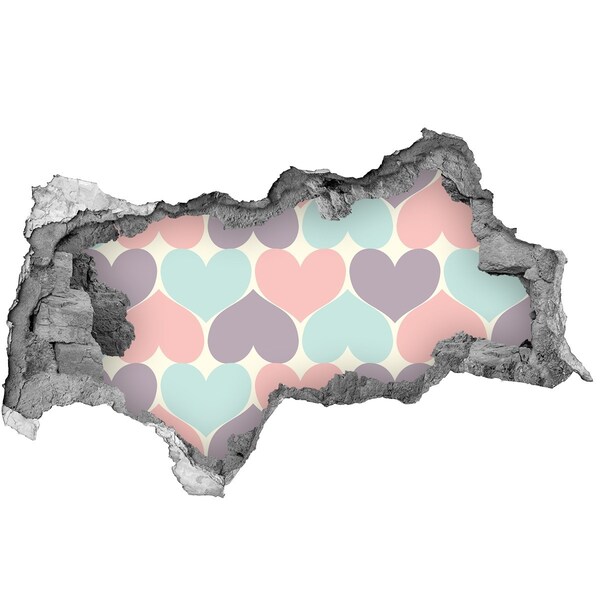 Autocolant autoadeziv gaură Inimă în beton