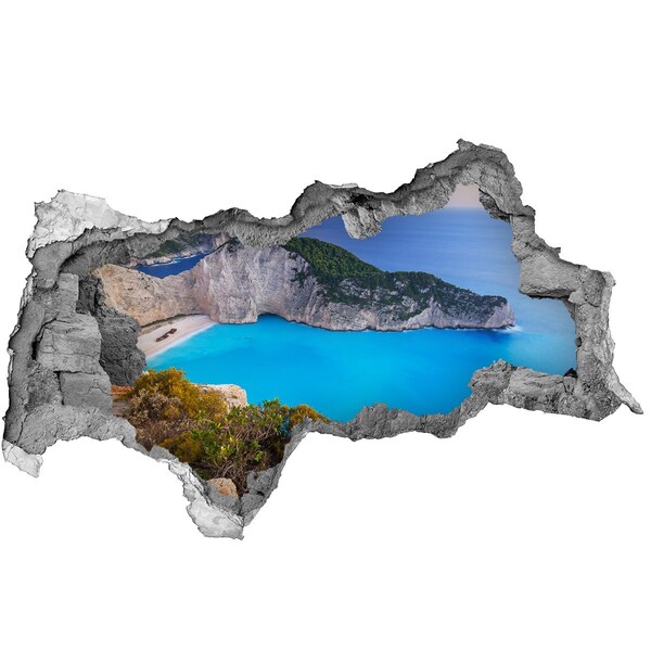 Autocolant de perete gaură 3D Zakynthos Grecia