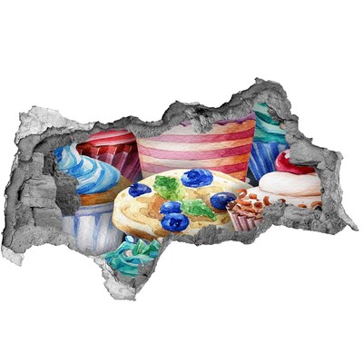 Autocolant un zid spart cu priveliște Dulciuri Hole in the Wall