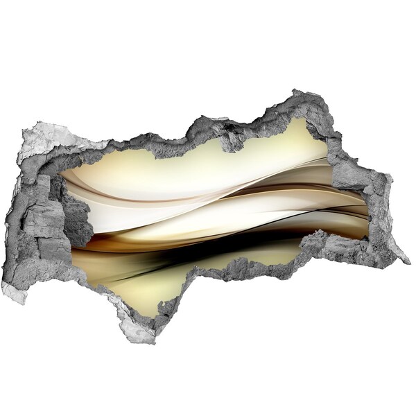 Fototapet 3D gaură în perete Peisaj abstract într-o gaură din perete