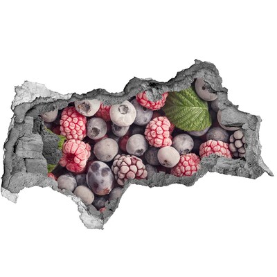 Autocolant un zid spart cu priveliște Un paradis fructat, cu o gaură în perete