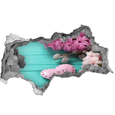 Fototapet 3D gaură în perete O inimă plină de iubire