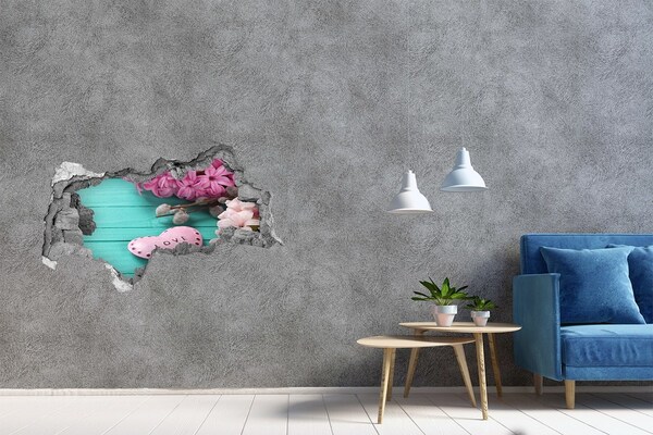 Fototapet 3D gaură în perete O inimă plină de iubire