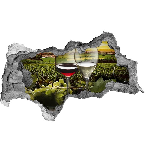 Fototapet 3D gaură în perete Vin în vie