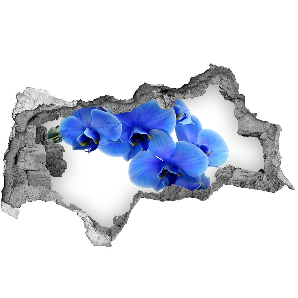 Autocolant gaură 3D albastru orhidee