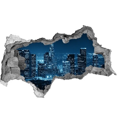 Autocolant autoadeziv gaură Vedere nocturnă a orașului Los Angeles