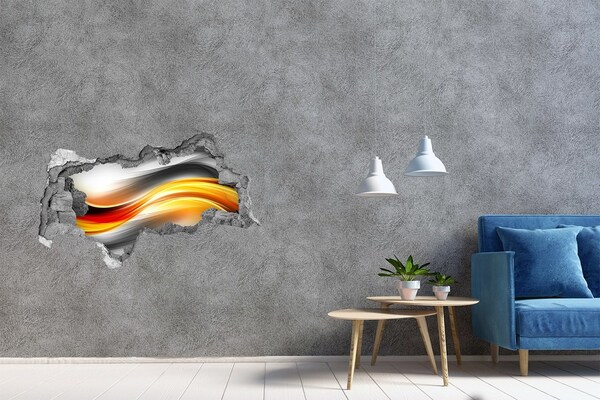 Autocolant autoadeziv gaură O descoperire a culorilor în beton