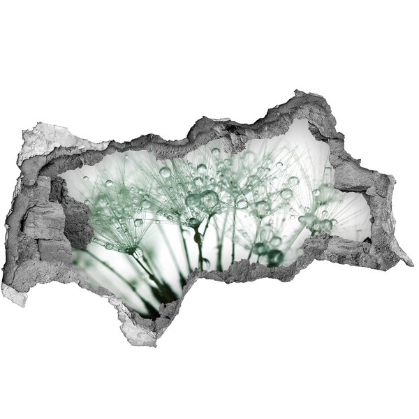 Autocolant autoadeziv gaură Un vis floral în spatele peretelui