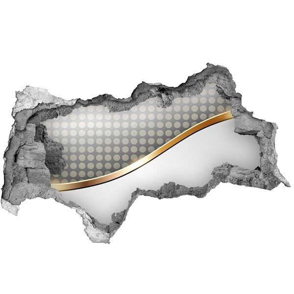 Autocolant de perete gaură 3D Perete de oglindă spart