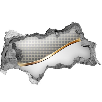 Autocolant de perete gaură 3D Perete de oglindă spart