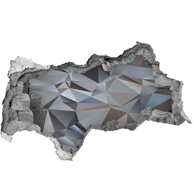 Autocolant un zid spart cu priveliște Gaură de piatră cu forme geometrice