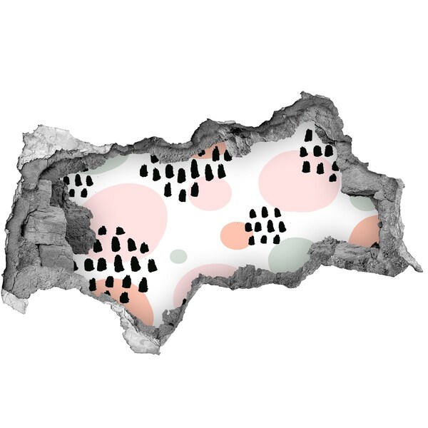 Autocolant de perete gaură 3D Cele mai multe Rainforest