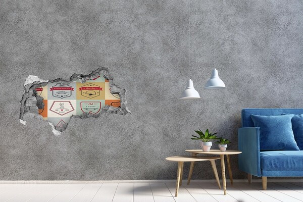 Autocolant gaură 3D Skatepark în oraș