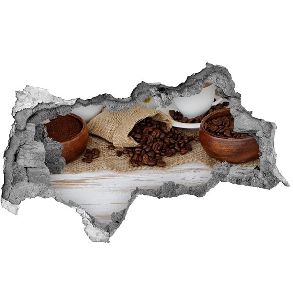 Autocolant autoadeziv gaură Cafea într-un cadru natural