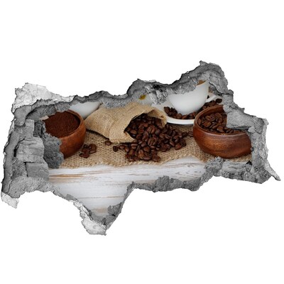 Autocolant autoadeziv gaură Cafea într-un cadru natural