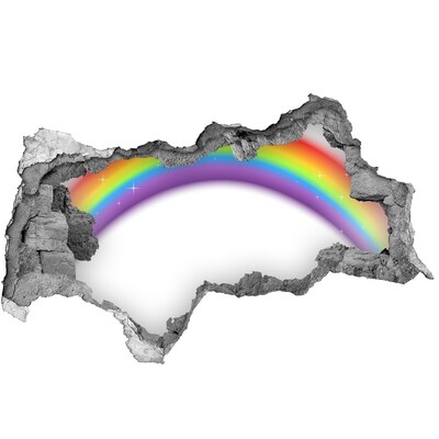 Autocolant autoadeziv gaură Scurgere de lumină curcubeu