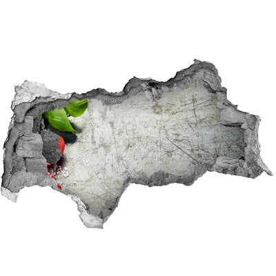 Autocolant de perete gaură 3D Un zid dărâmat cu vedere spre cer