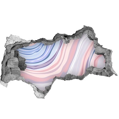 Autocolant de perete gaură 3D Gaură colorată în perete