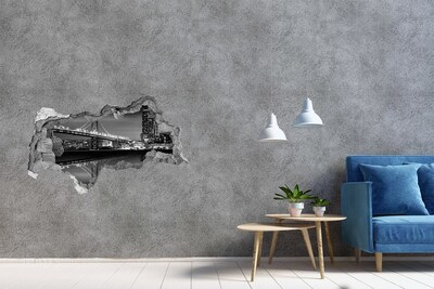 Autocolant autoadeziv gaură Podul Golden Gate noaptea