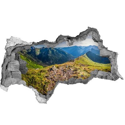 Autocolant un zid spart cu priveliște panorama Tatra
