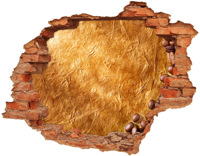 Autocolant autoadeziv gaură Gaură de aur în perete