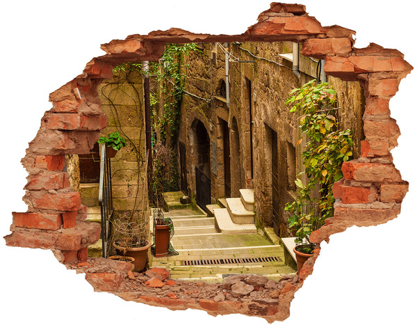 Autocolant autoadeziv gaură O stradă fermecătoare din oraș