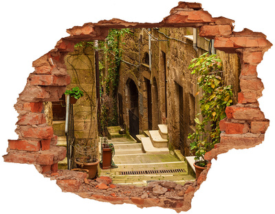 Autocolant autoadeziv gaură O stradă fermecătoare din oraș