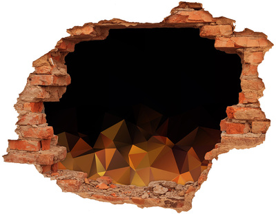 Autocolant gaură 3D Interiorul vulcanului