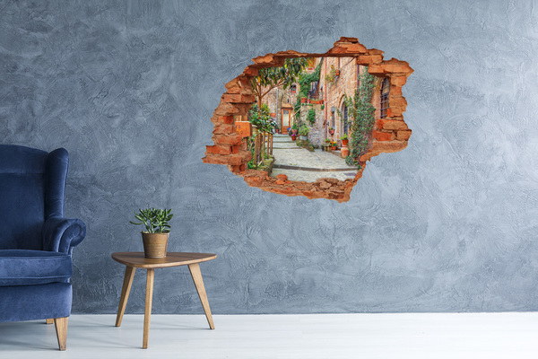 Autocolant autoadeziv gaură Un oraș fermecător din Toscana