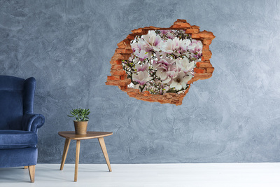 Autocolant 3D gaura cu priveliște Paradisul Floral Magnolia