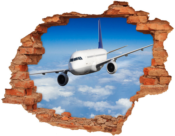 Autocolant autoadeziv gaură Avionul în aer