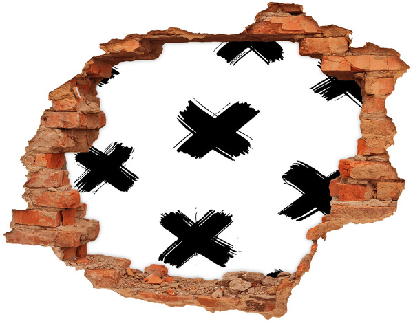 Autocolant autoadeziv gaură Gaură elegantă în perete