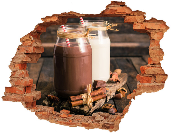 Fototapet un zid spart cu priveliște Delicatese de ciocolată într-un cadru natural