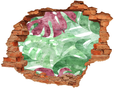 Fototapet 3D gaură în perete Junglă tropicală