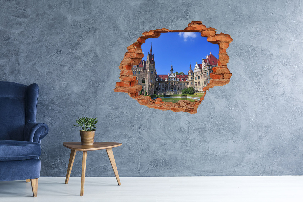 Fototapet 3D gaură în perete Polonia Castelul Moszna