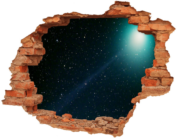 Autocolant gaură 3D Galaxie