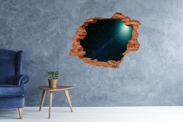 Autocolant gaură 3D Galaxie