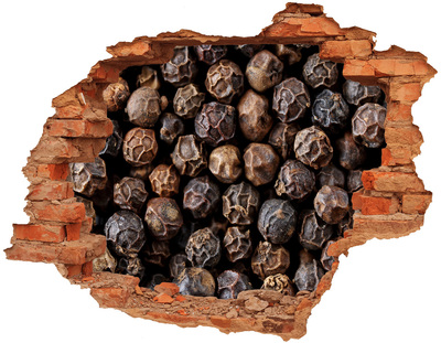 Fototapet 3D gaură în perete Condimente aurii într-o gaură în perete