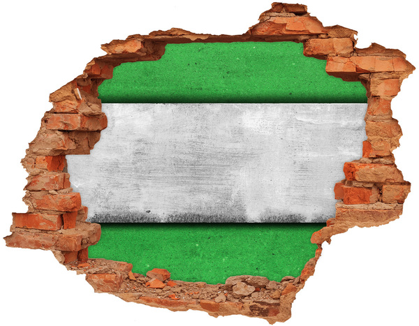 Autocolant autoadeziv gaură Zid de beton verde