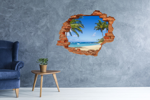 Autocolant autoadeziv gaură plaja tropicala