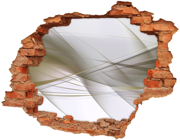 Autocolant gaură 3D abstracțiune